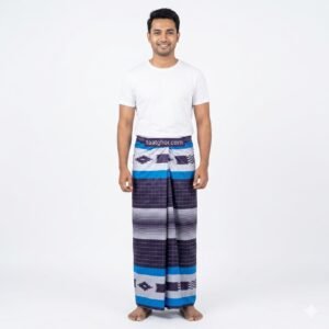 Solid purple Cotton Lungi for Lungi men showcasing the best lungi price in bd at TaatGhor online lungi shop.